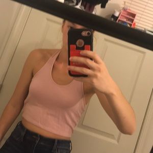 Pink crop top